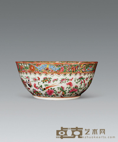 广彩花纹大碗 D:27CM