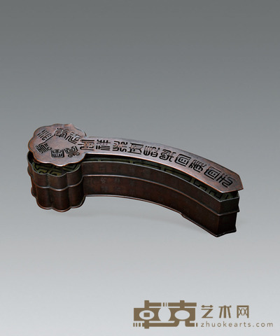 铜如意形透空香薰 H:35CM