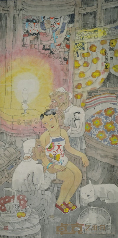 凌晓星 梳妆 133×66cm