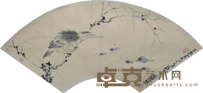 陈林 花鸟扇面