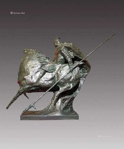 2013年作 五虎将系列—马超 2/6 铸铜雕塑