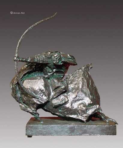 2013年作 五虎将系列—黄忠 2/6 铸铜雕塑