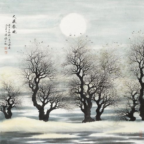 曹广福 戊子（2008年）作 大漠春晓