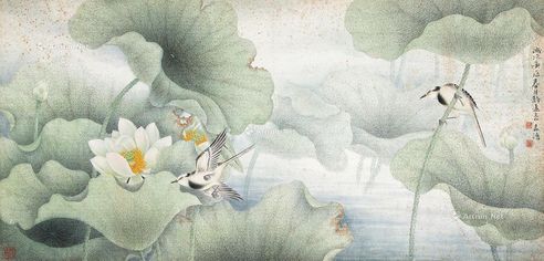 董希源 荷池清趣