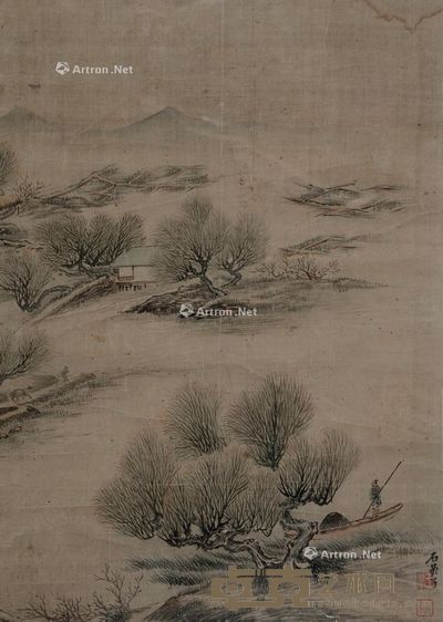 王翚 山水图 52×37cm