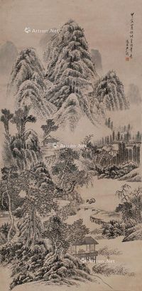 尹溎 水墨山水