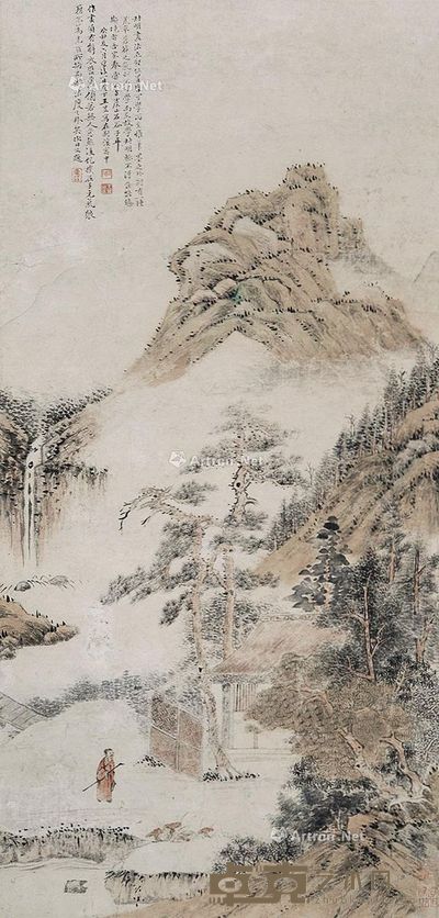 王昱 万壑松风 108×42cm