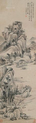 李流芳 秋林隐居图