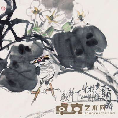 潘克强 花鸟 68×68cm 约4.2平尺