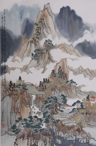 方骏 山水