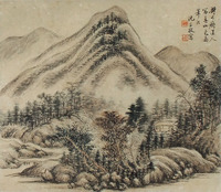 沈宗敬     山水