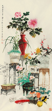 孔小瑜     花卉