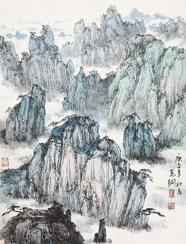 孙克纲     青绿山水