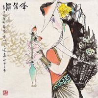 王建华 美女托玉瓶