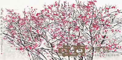 孙海青 梅花 137×69cm