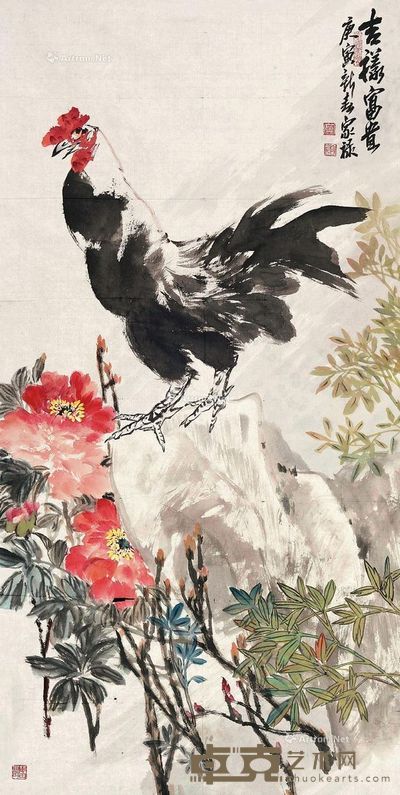 宁家禄 吉祥富贵 137×69cm