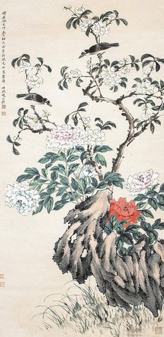 赵叔孺 花鸟图