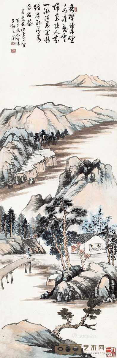 云间清泉 104×34cm