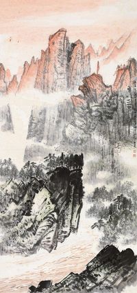 魏紫熙 1973年作 山水