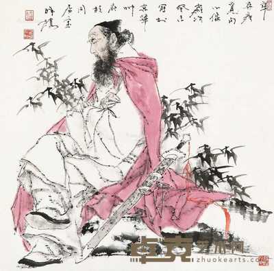 2013年作 辛弃疾小像 68.5×68cm