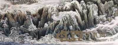 2001年作 雪霁 142×366cm