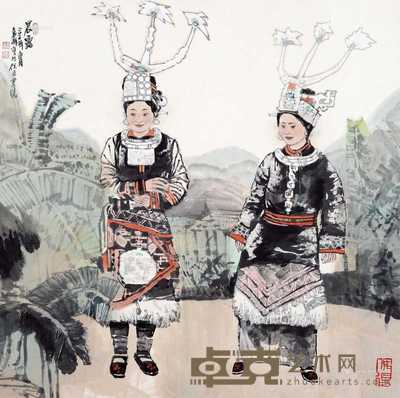 2010年作 晨露 68×68cm