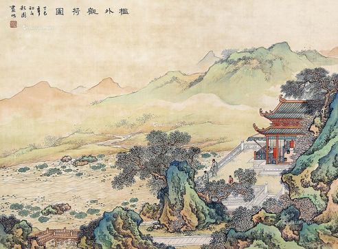 黄秋园 山水 立轴 绢本