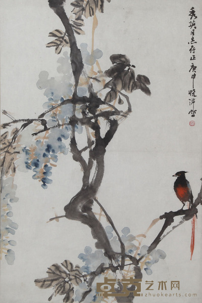 曾晓浒 花鸟 70×46cm 约2.9平尺