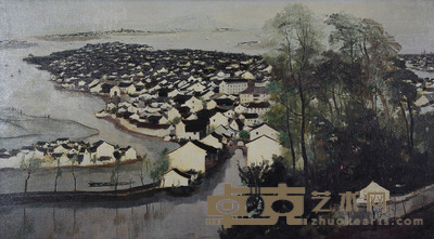 吴冠中 丝网印刷 80×44cm 约3.17平尺