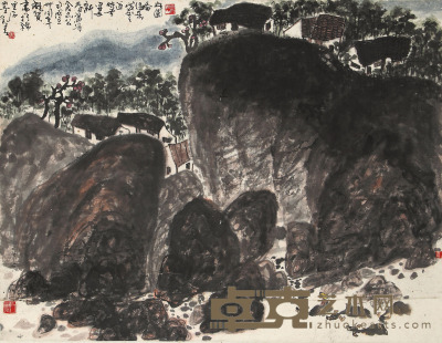 刘青 山水 81×105cm 约7.65平尺