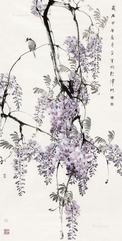 刘文生 紫藤小鸟