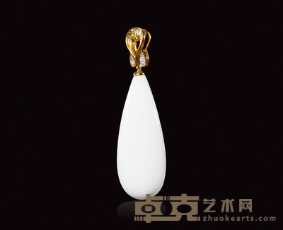 白珊瑚水滴大吊坠 7g