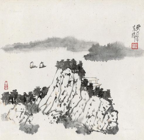 李东伟 水墨风景