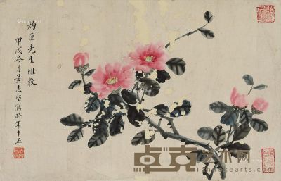 黄志坚 花卉图 30×46cm