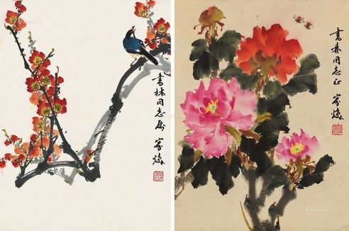 程家焕 花鸟
