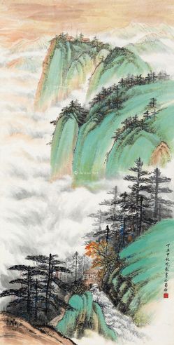 成晓龙 金碧山水