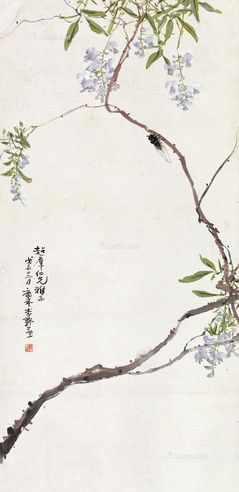 李野屋 花卉夏蝉