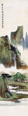 周以鸿 云锦山居图