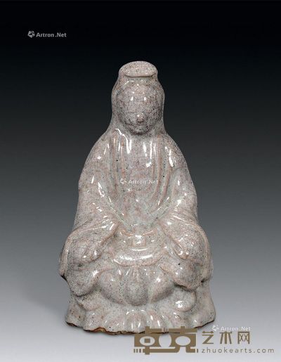 清 石湾观音像 高21cm