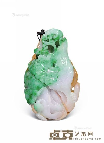 翡翠白菜手把件