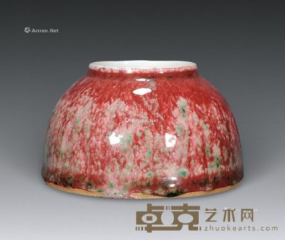 清 缸豆红小水洗 高5cm