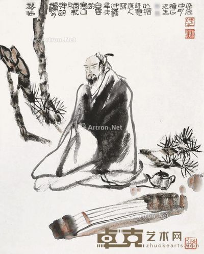 甲戌(1994年)作 大地皆春 镜片 设色纸本 68×46cm