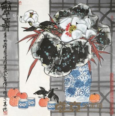 看书的姑娘 布面油画 101×80cm