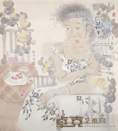 理发师 布面油画 71×99cm