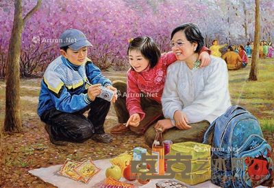 卧虎 布面油画 94×164cm