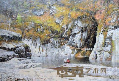 山路漫漫 布面油画 96×161cm