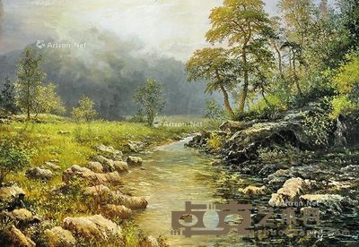 云山深处 布面油画 92×161cm