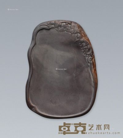 李顺明 螭龙砚 16.3×12×2.5cm