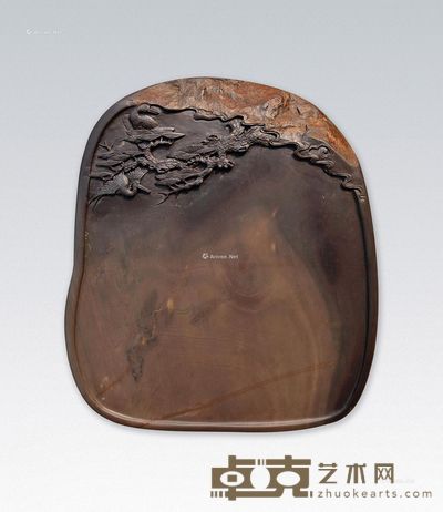 陈金明 松鹤延年砚 24×21×3cm