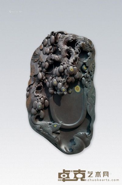 莫仕坚 硕果累累砚 14×23×6cm